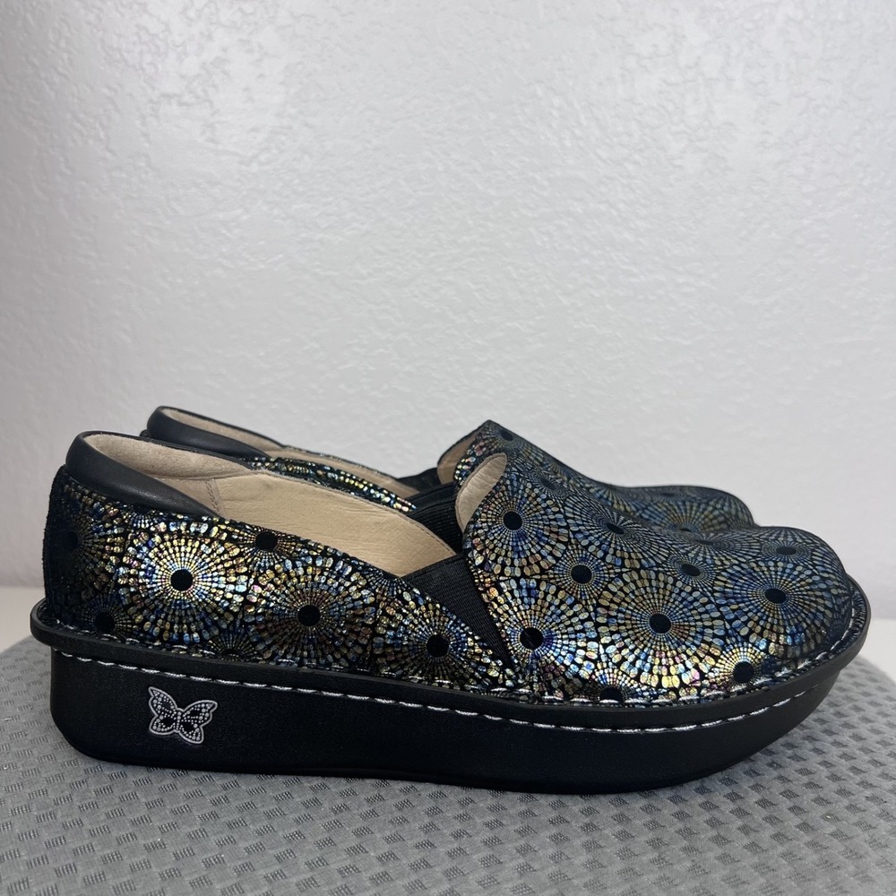 Alegria Debra Loafers Womens 41 US 10.5-11 Printed Leather Comfort Shoes